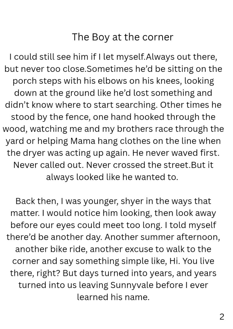 The Boy at the corner By Carlos L Hammond — page 3