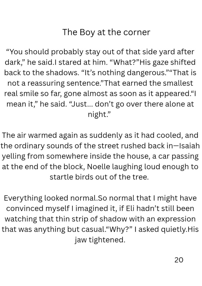 The Boy at the corner By Carlos L Hammond — page 21