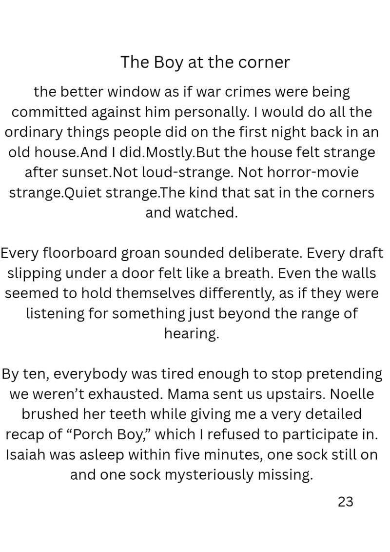 The Boy at the corner By Carlos L Hammond — page 24