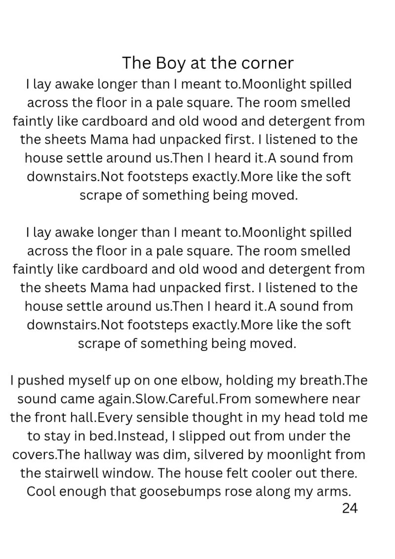 The Boy at the corner By Carlos L Hammond — page 25
