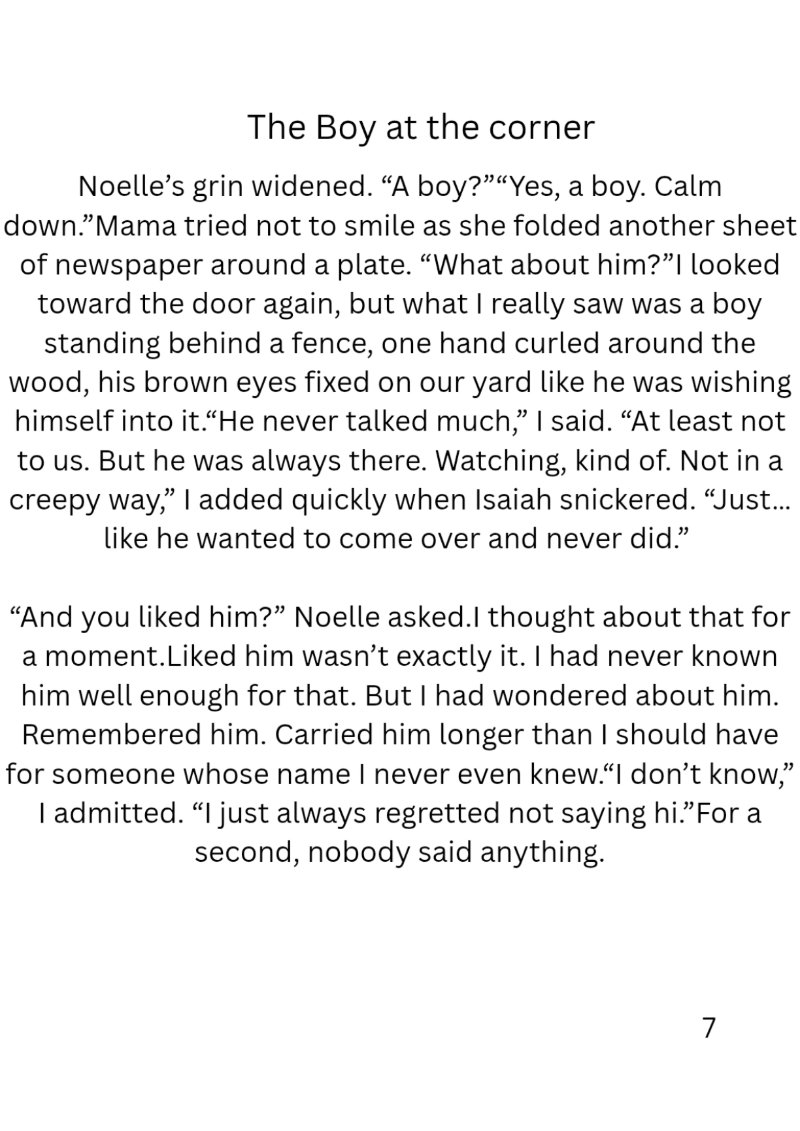The Boy at the corner By Carlos L Hammond — page 8