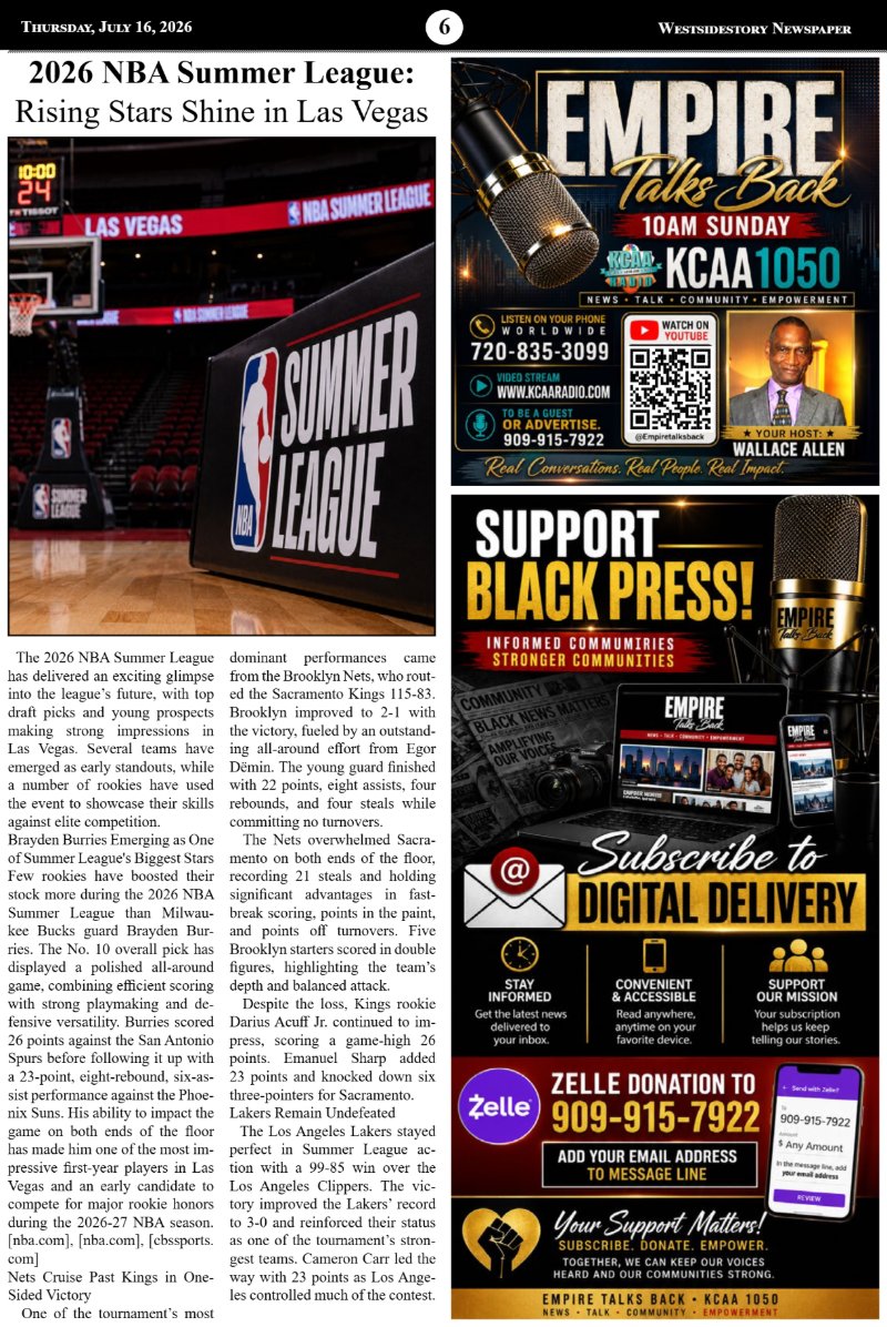 Thursday, July 16 | Volume 40 No.18 — page 6