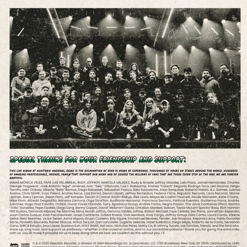 Live from Auditorio Nacional CD - The Warning — page 3
