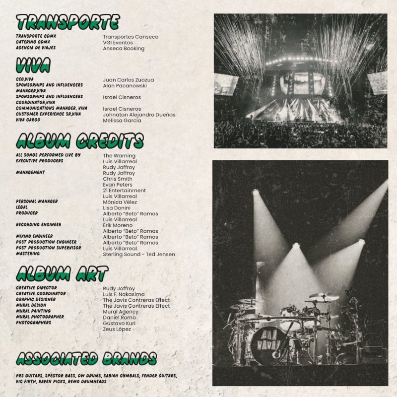 Live from Auditorio Nacional CD - The Warning — page 4