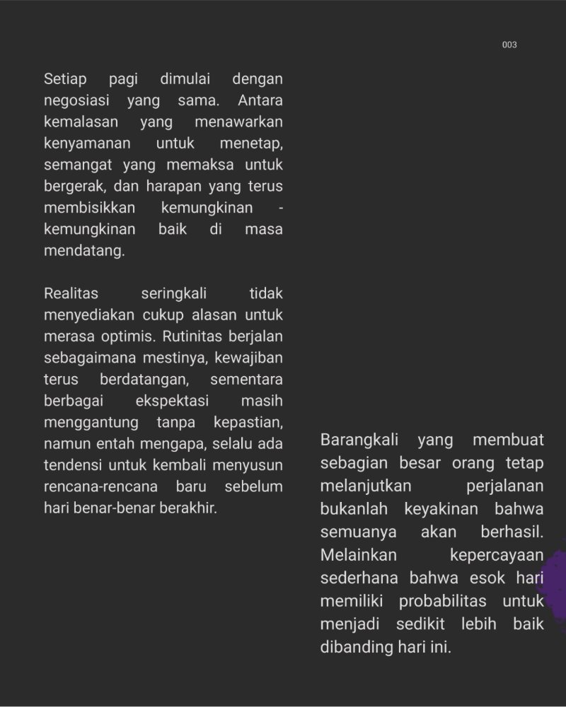 merajut asa pada rentetan abstaksi ekspektasi — page 4