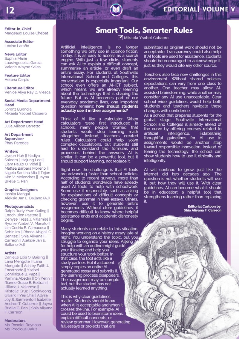 EDITED NEWSLETTER VOLUME 5  A.Y. 2024-2025 (3) — page 12