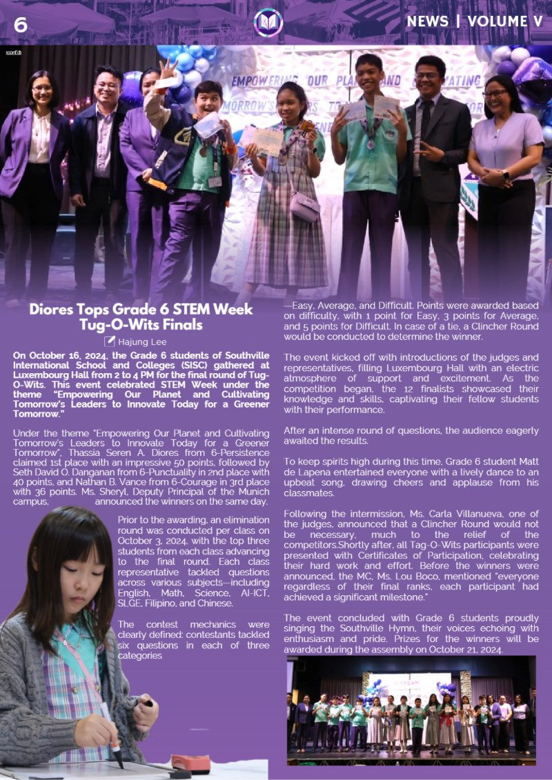 EDITED NEWSLETTER VOLUME 5  A.Y. 2024-2025 (3) — page 6