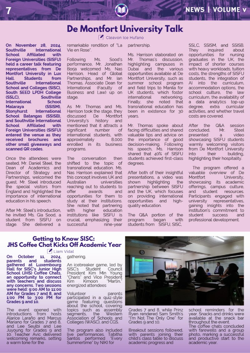 EDITED NEWSLETTER VOLUME 5  A.Y. 2024-2025 (3) — page 7