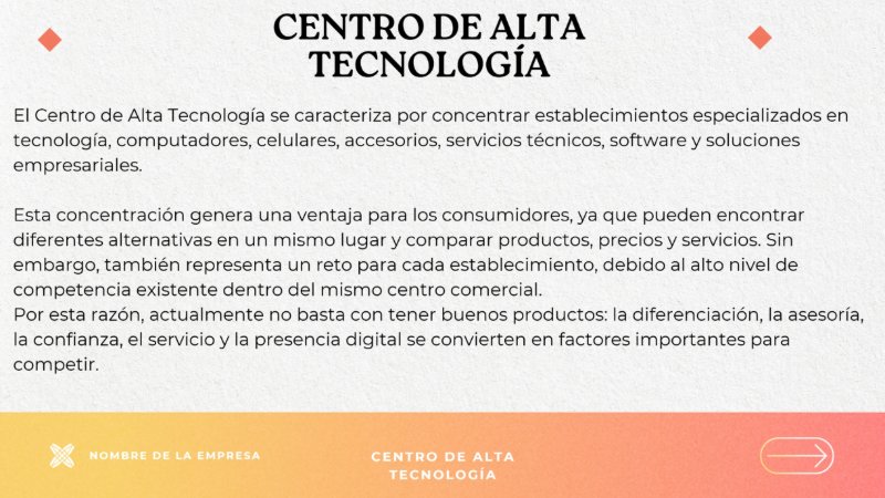 CENTRO DE ALTA TECNOLOGÍA — page 2