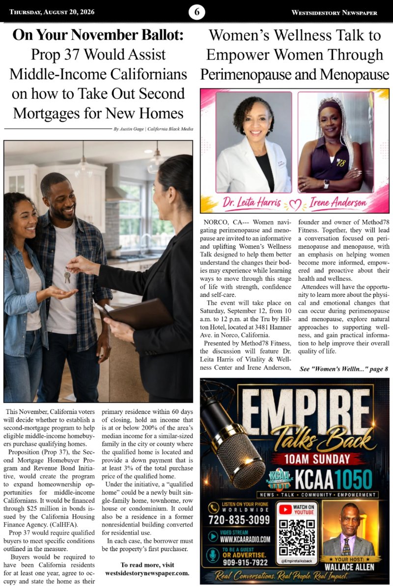 Thursday, August 20 | Volume 40 No. 23 — page 6