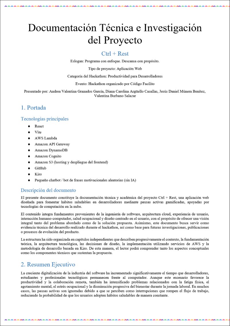 Documento Técnico y de Investigación – Ctrl + Rest — page 2