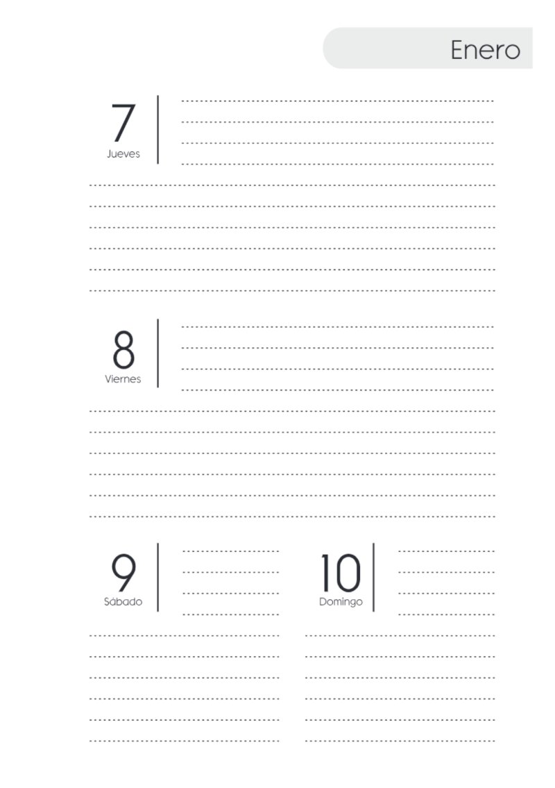 AGENDA SAV HORIZONTAL SIN HORARIOS 2027 — page 15