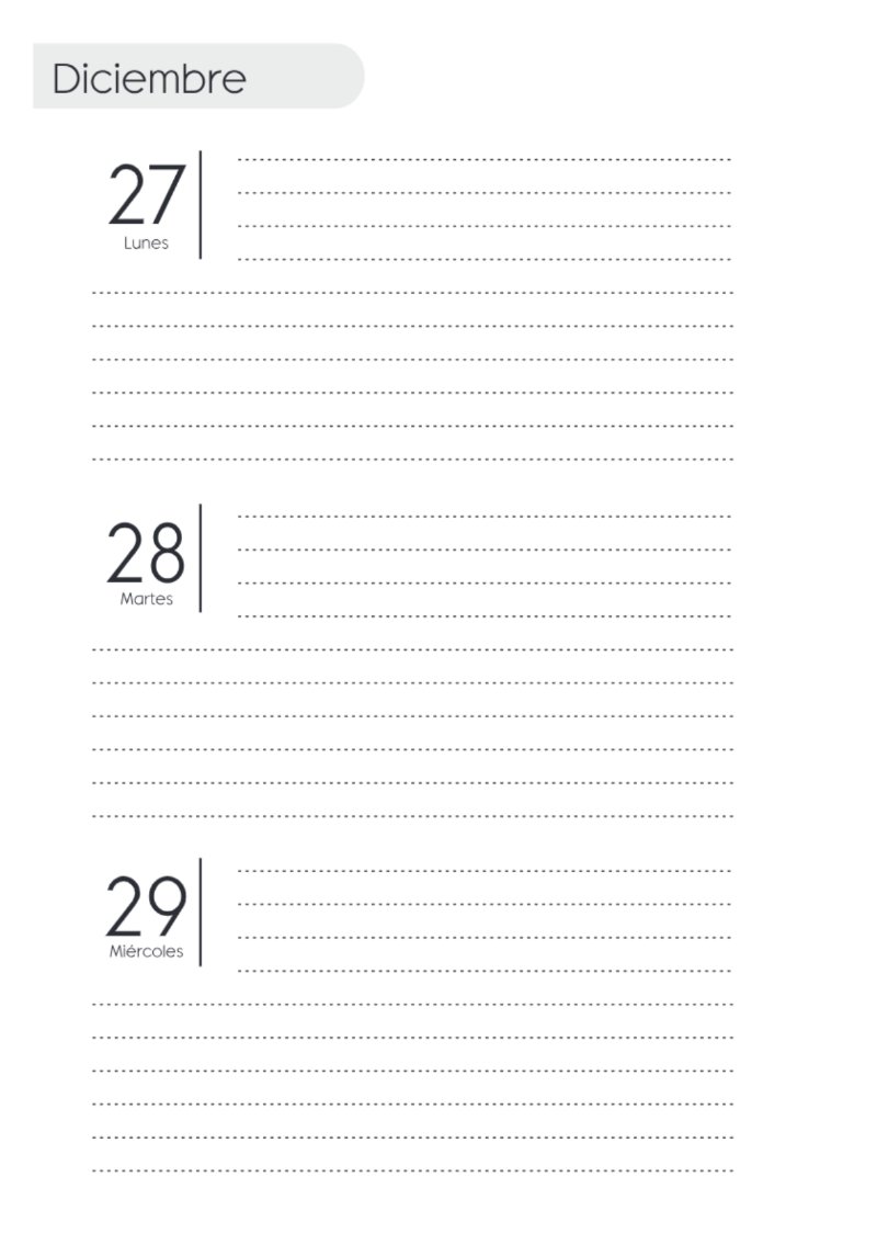 AGENDA SAV HORIZONTAL SIN HORARIOS 2027 — page 156