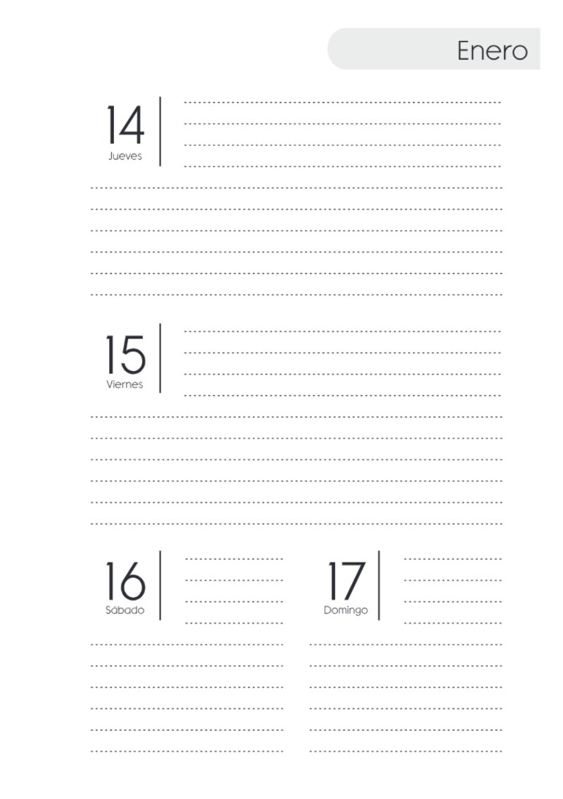 AGENDA SAV HORIZONTAL SIN HORARIOS 2027 — page 17