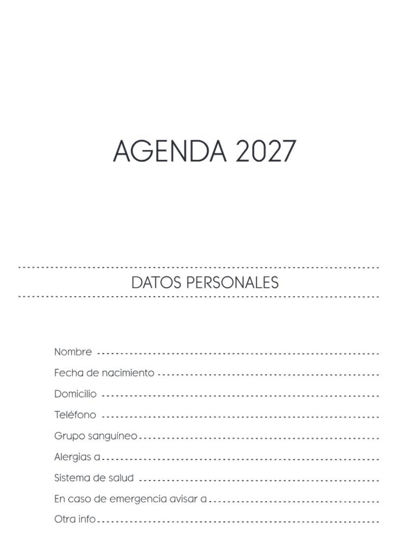 AGENDA SAV HORIZONTAL SIN HORARIOS 2027 — page 3