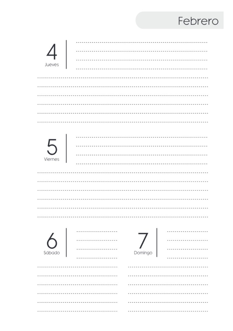 AGENDA SAV HORIZONTAL SIN HORARIOS 2027 — page 27