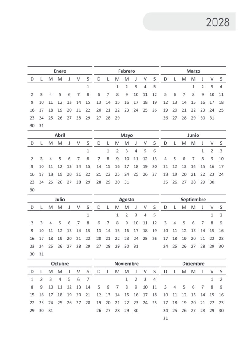 AGENDA SAV HORIZONTAL SIN HORARIOS 2027 — page 5