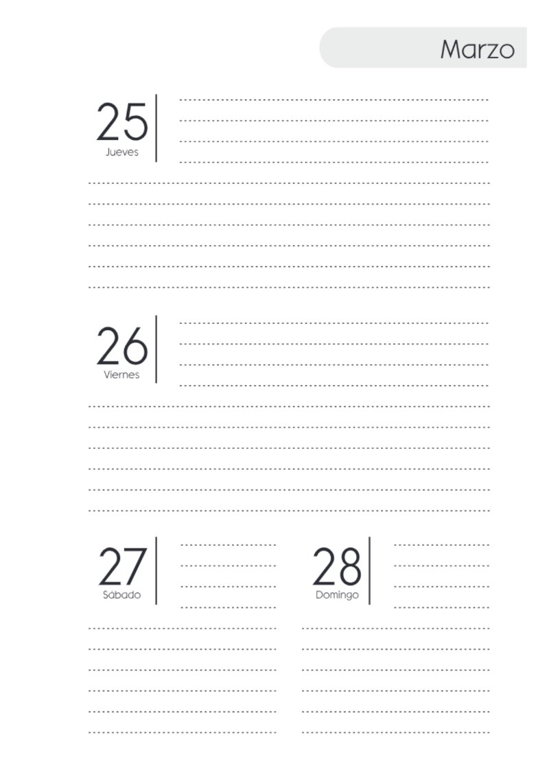 AGENDA SAV HORIZONTAL SIN HORARIOS 2027 — page 45