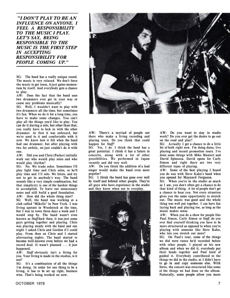 Modern Drummer - Steve Gadd — page 4
