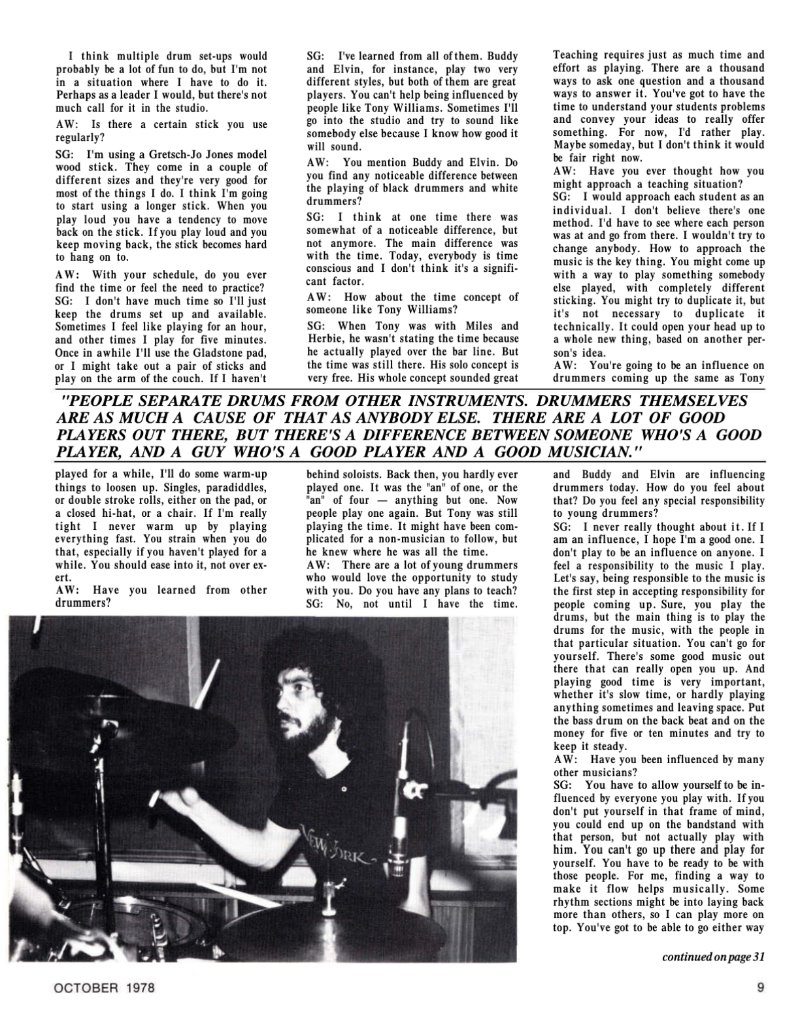 Modern Drummer - Steve Gadd — page 6