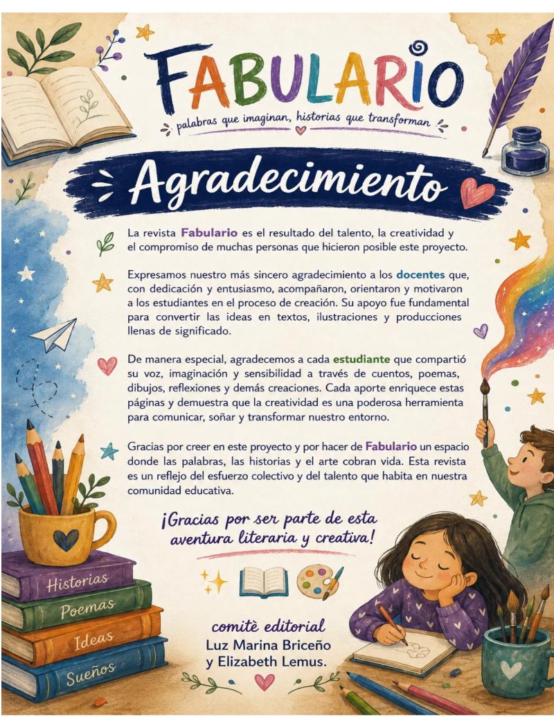 REVISTA FABULARIO 2026  - EDICIÓN ESPECIAL- VOCES DE MUJER — page 3