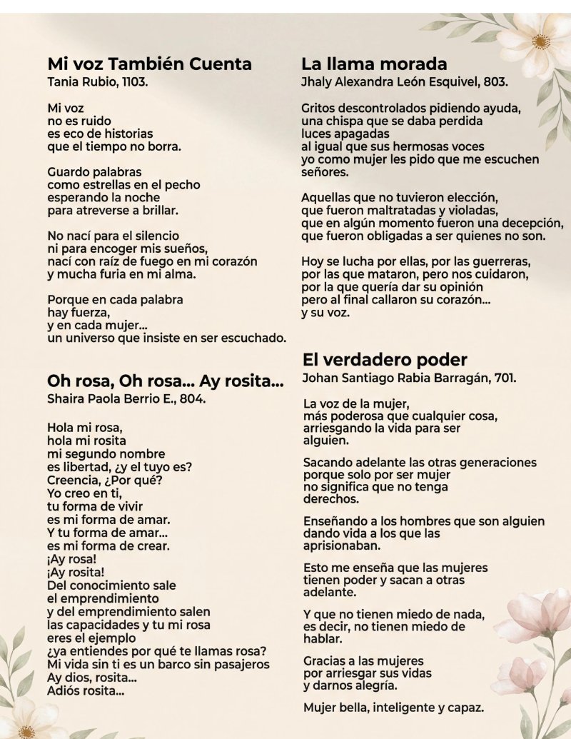 REVISTA FABULARIO 2026  - EDICIÓN ESPECIAL- VOCES DE MUJER — page 9
