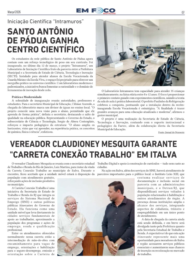 Jornal Em Foco - Edição 03 — page 7