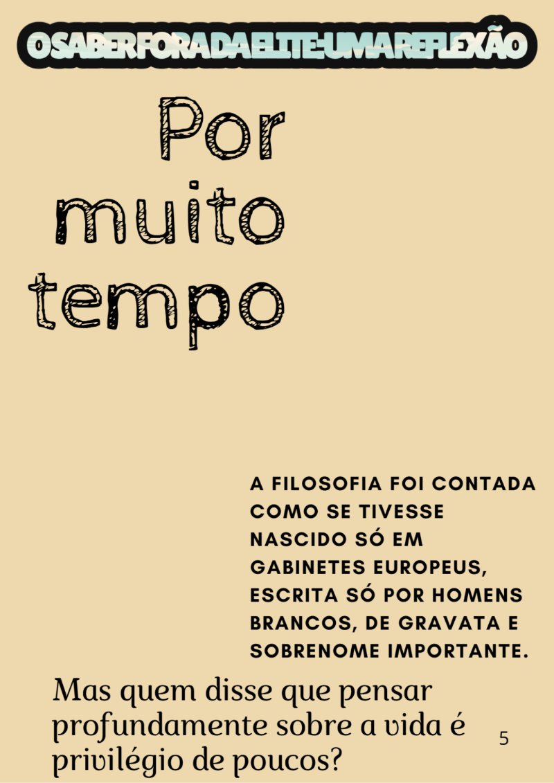 O SABER FORA DA ELITE UMA REFLEXÃO (2) — page 5