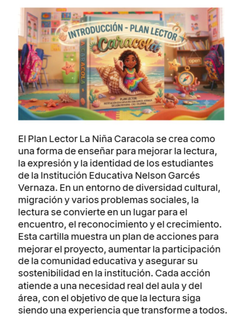 Plan lector la niña caracola — page 3