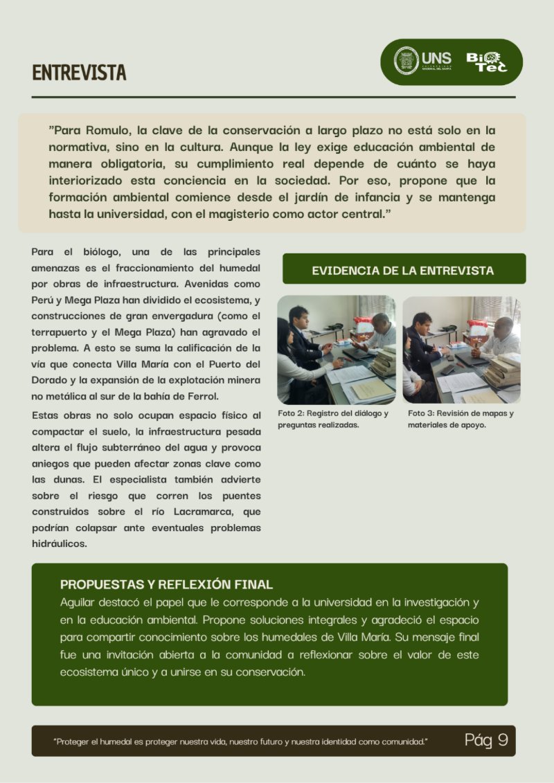 REVISTA DEL LOS HUMEDALES — page 11