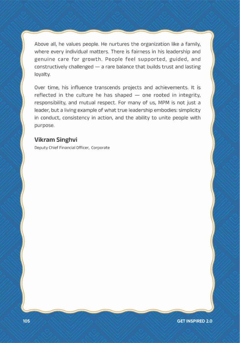 A Legacy still Unfolding - Mofatraj P Munot — page 107