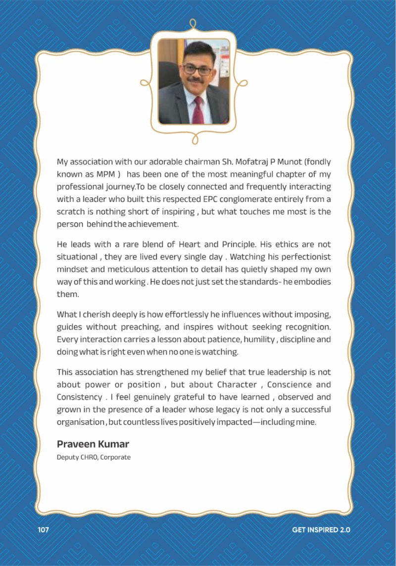 A Legacy still Unfolding - Mofatraj P Munot — page 109