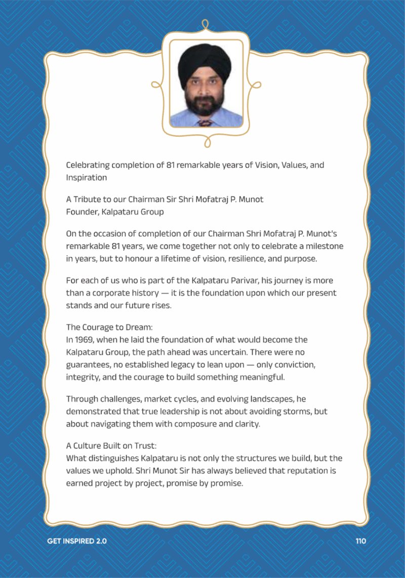 A Legacy still Unfolding - Mofatraj P Munot — page 112