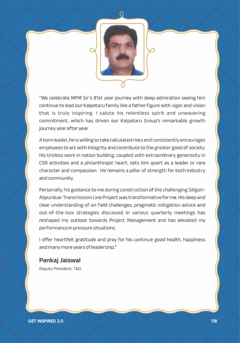 A Legacy still Unfolding - Mofatraj P Munot — page 120