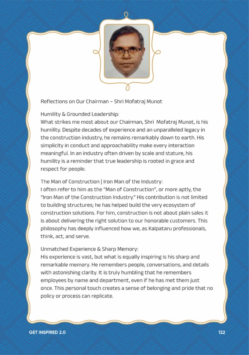 A Legacy still Unfolding - Mofatraj P Munot — page 124