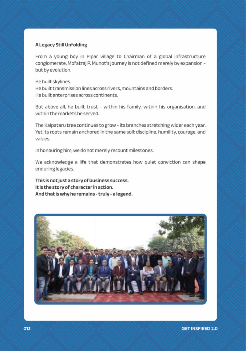 A Legacy still Unfolding - Mofatraj P Munot — page 15