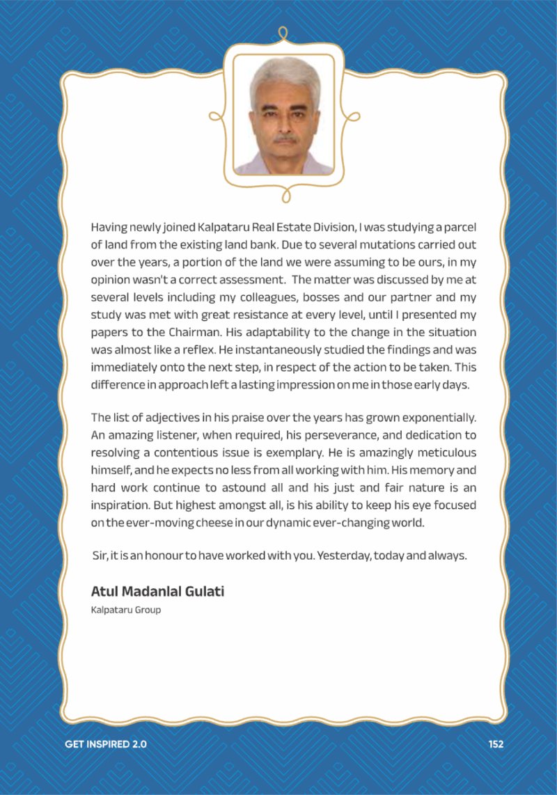 A Legacy still Unfolding - Mofatraj P Munot — page 154