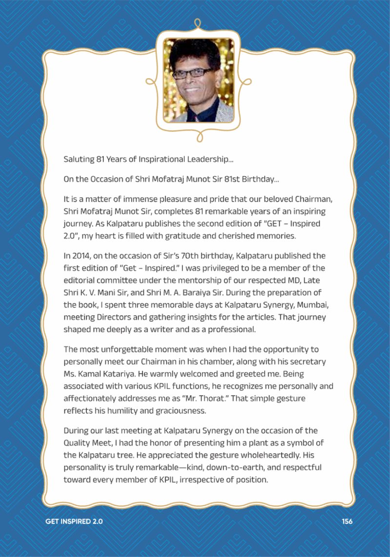 A Legacy still Unfolding - Mofatraj P Munot — page 158