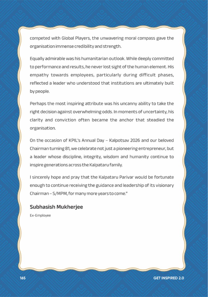 A Legacy still Unfolding - Mofatraj P Munot — page 167