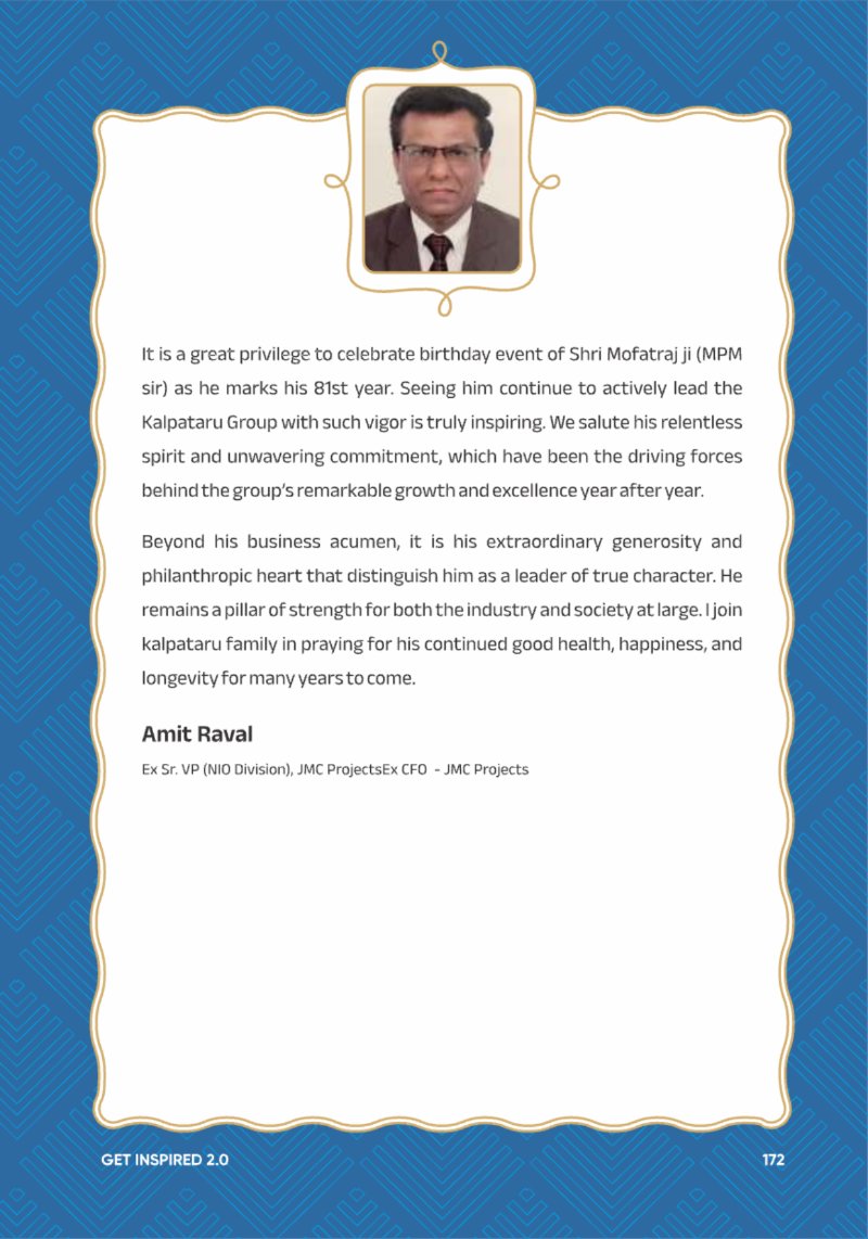 A Legacy still Unfolding - Mofatraj P Munot — page 174