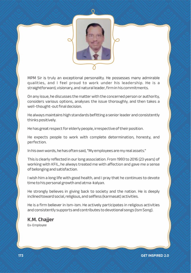 A Legacy still Unfolding - Mofatraj P Munot — page 175