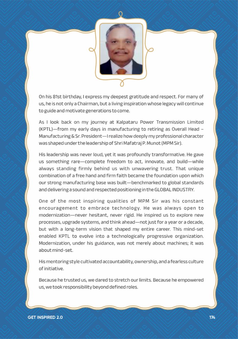 A Legacy still Unfolding - Mofatraj P Munot — page 176