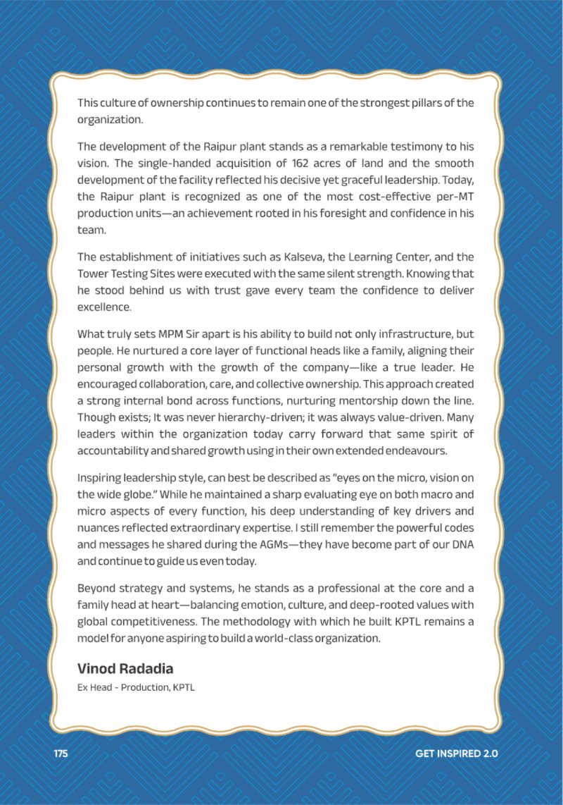 A Legacy still Unfolding - Mofatraj P Munot — page 177