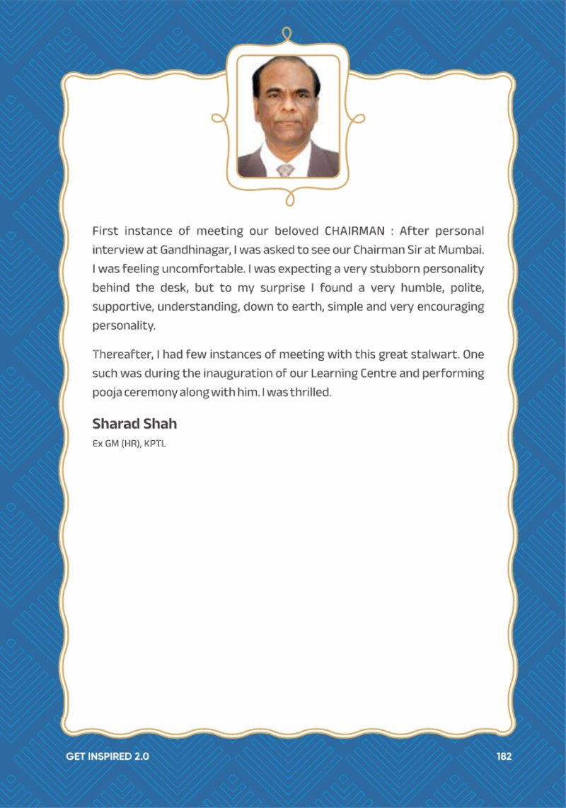 A Legacy still Unfolding - Mofatraj P Munot — page 184