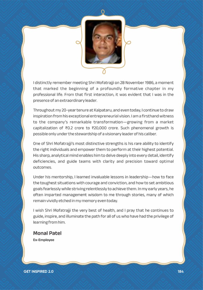A Legacy still Unfolding - Mofatraj P Munot — page 186