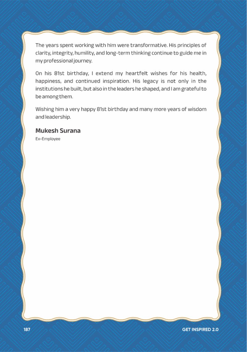 A Legacy still Unfolding - Mofatraj P Munot — page 189