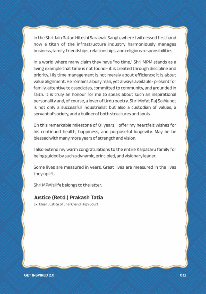 A Legacy still Unfolding - Mofatraj P Munot — page 34