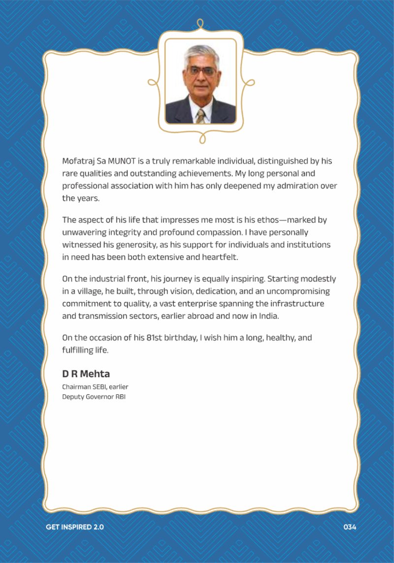 A Legacy still Unfolding - Mofatraj P Munot — page 36