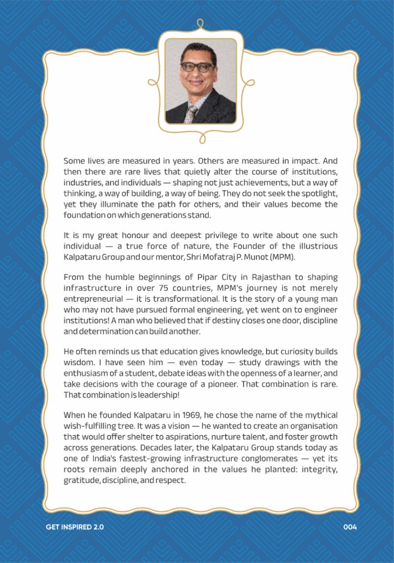 A Legacy still Unfolding - Mofatraj P Munot — page 6