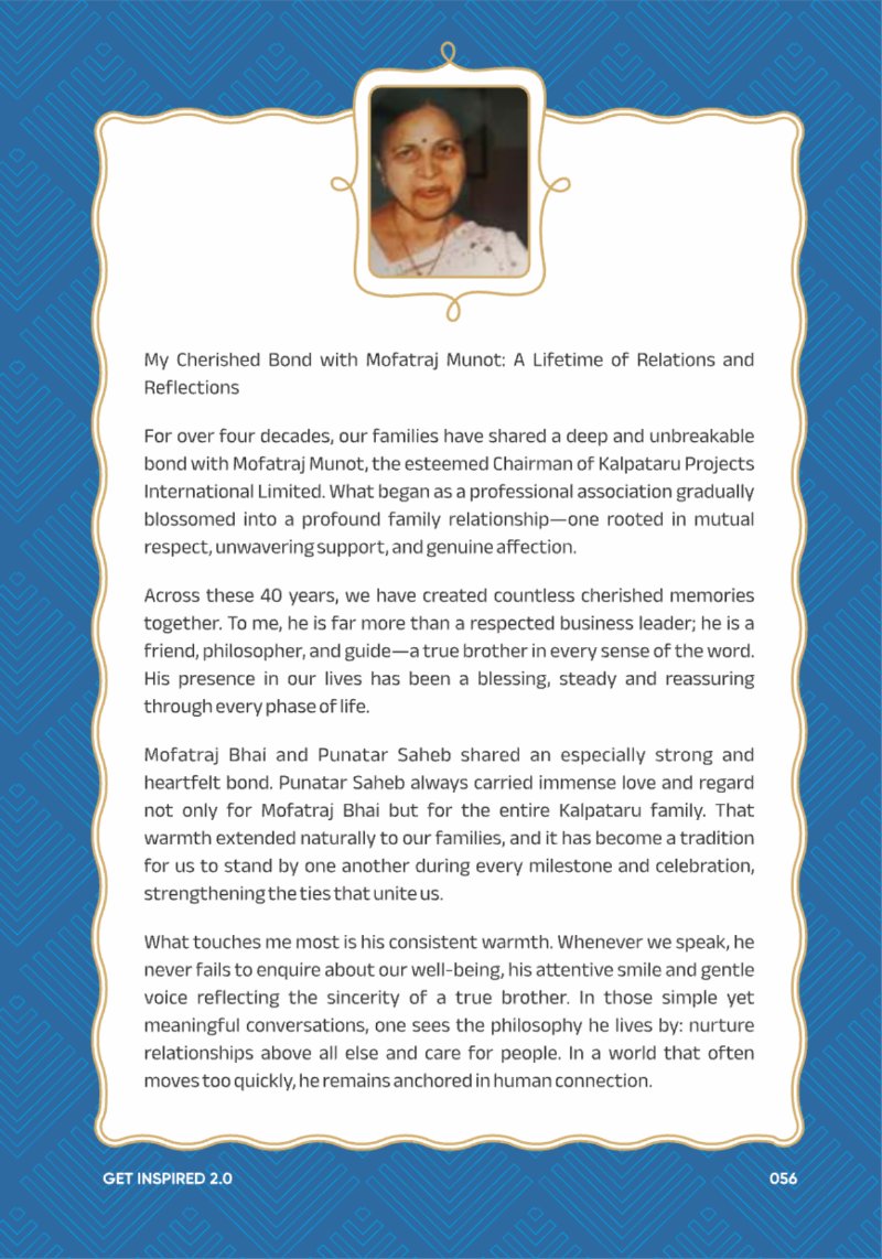 A Legacy still Unfolding - Mofatraj P Munot — page 58